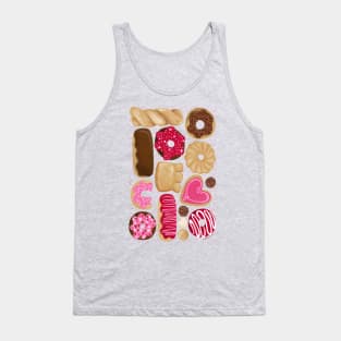 Donuts Party - yummy allover pattern design with sprinkles Tank Top